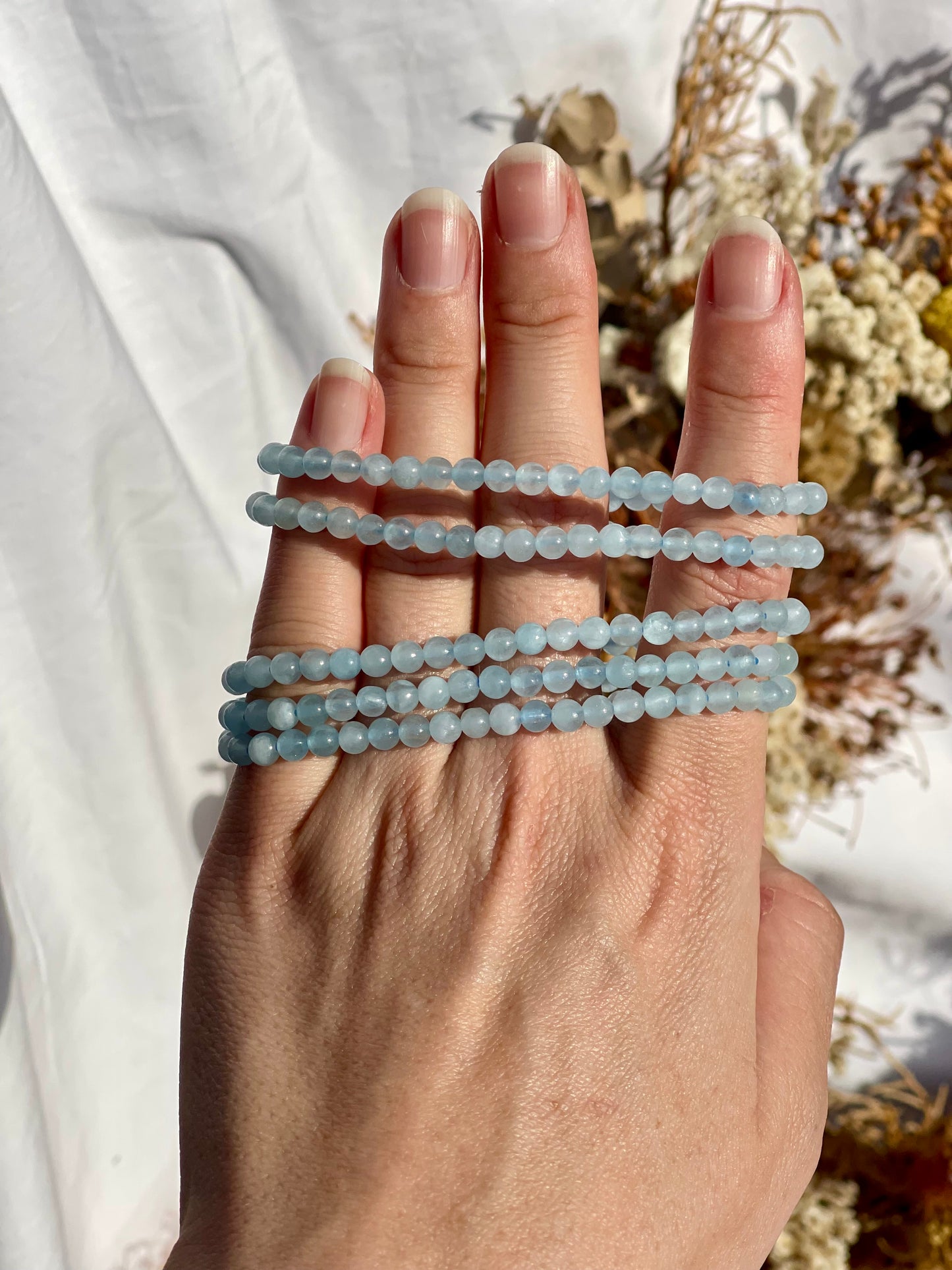 Aquamarine Bracelet | small bead