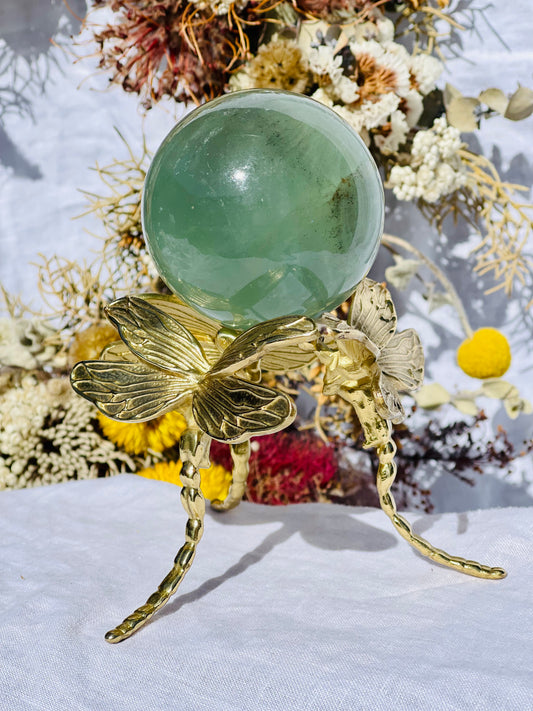 Green Fluorite Sphere D