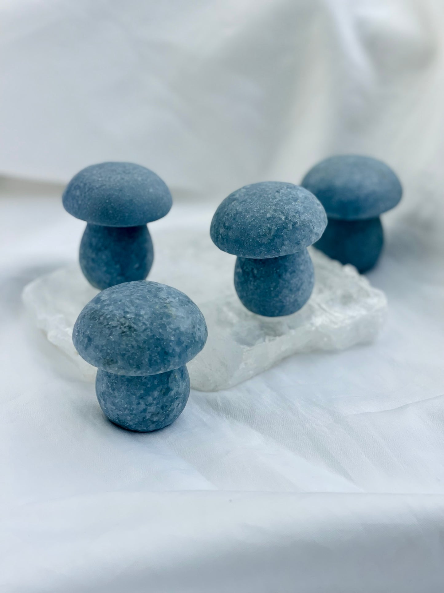 Blue Calcite Mushroom