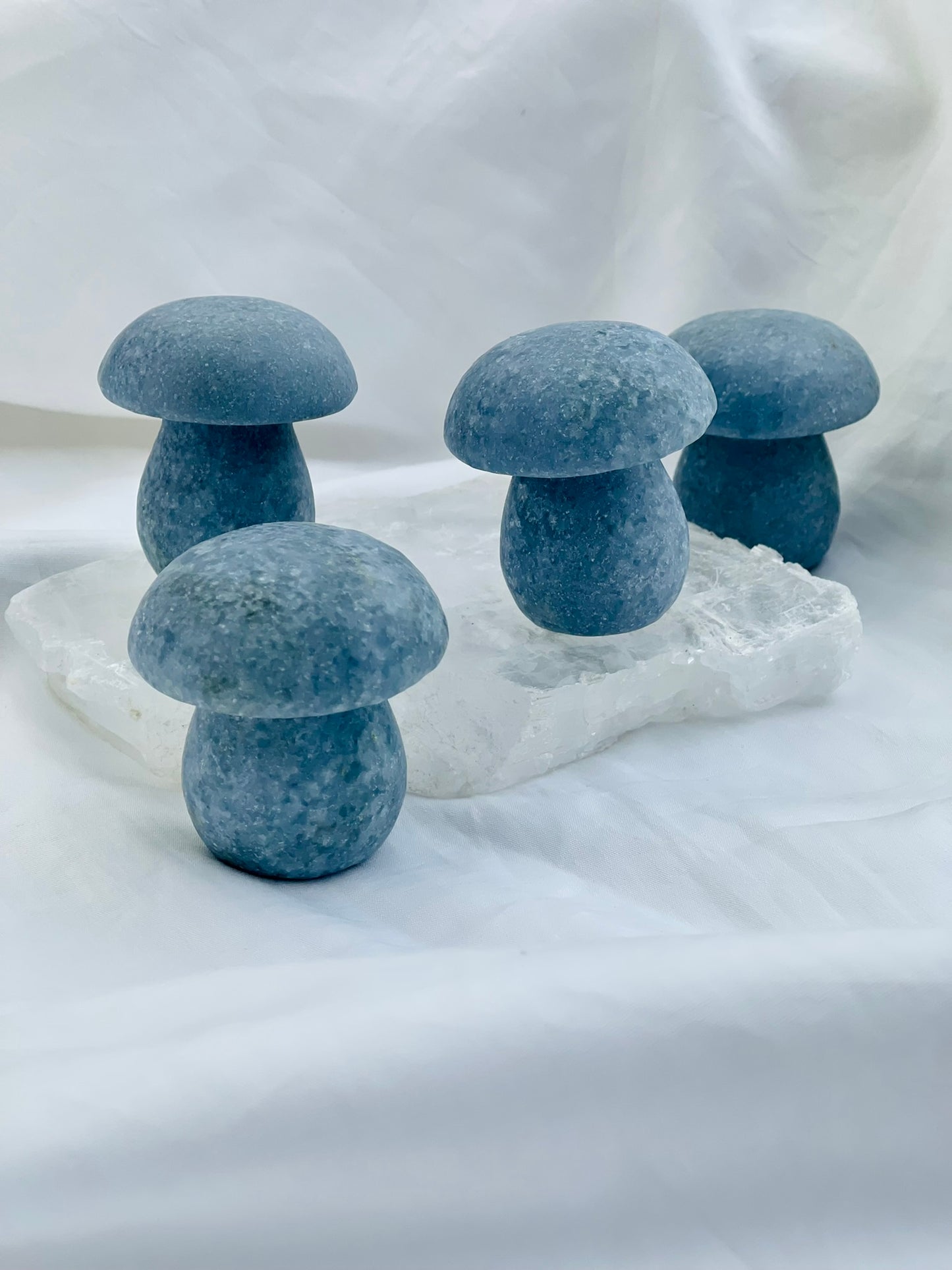 Blue Calcite Mushroom