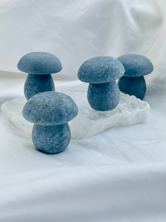 Blue Calcite Mushroom