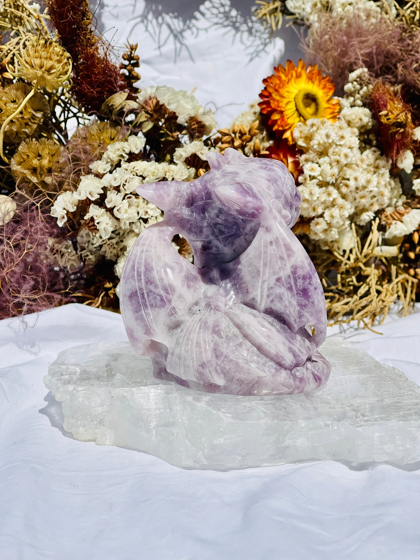 Lepidolite Toothless Dragon