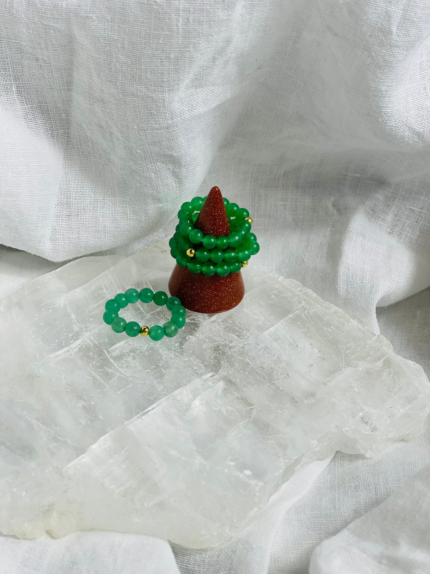 Green Adventurine Ring