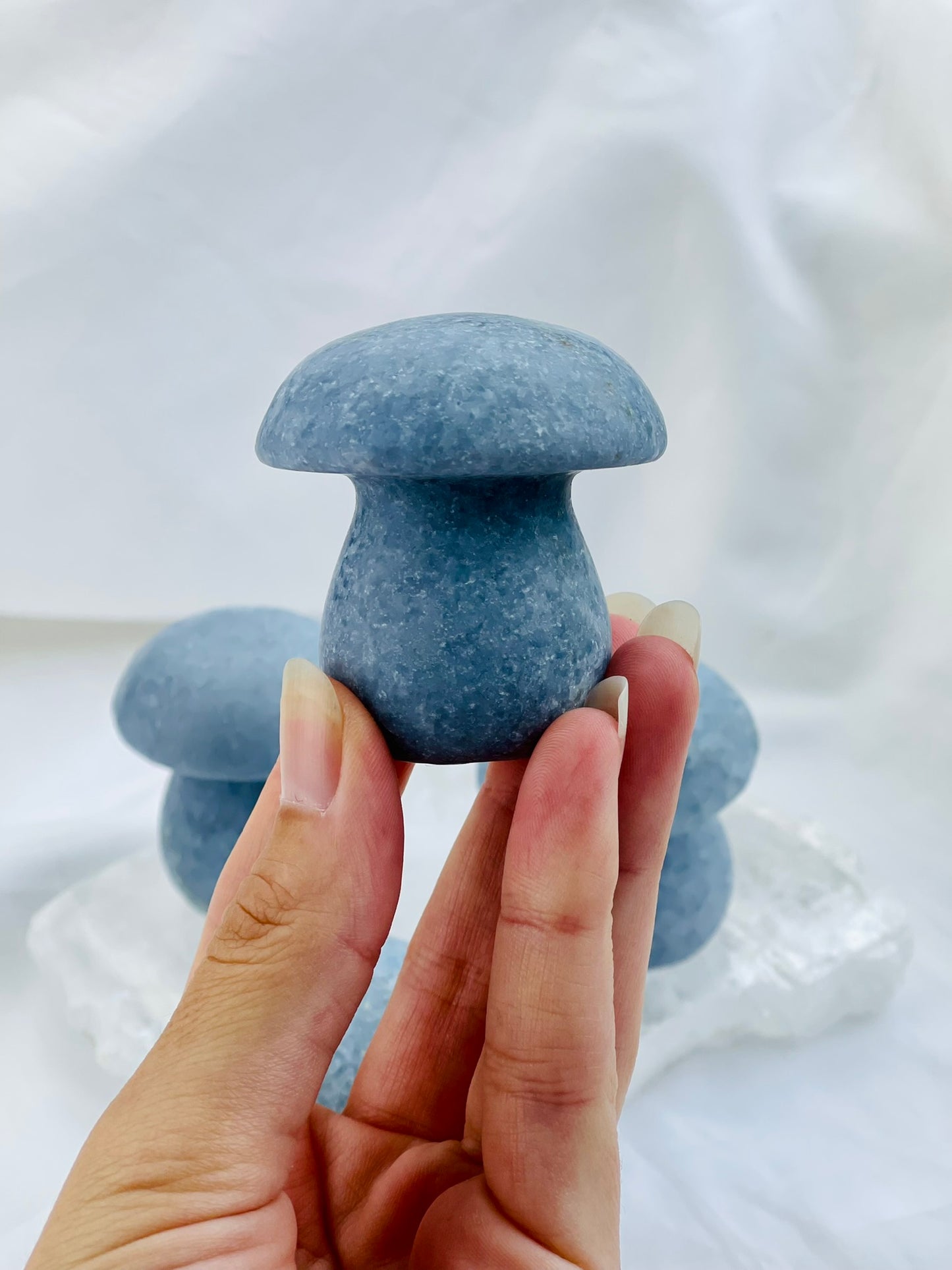 Blue Calcite Mushroom