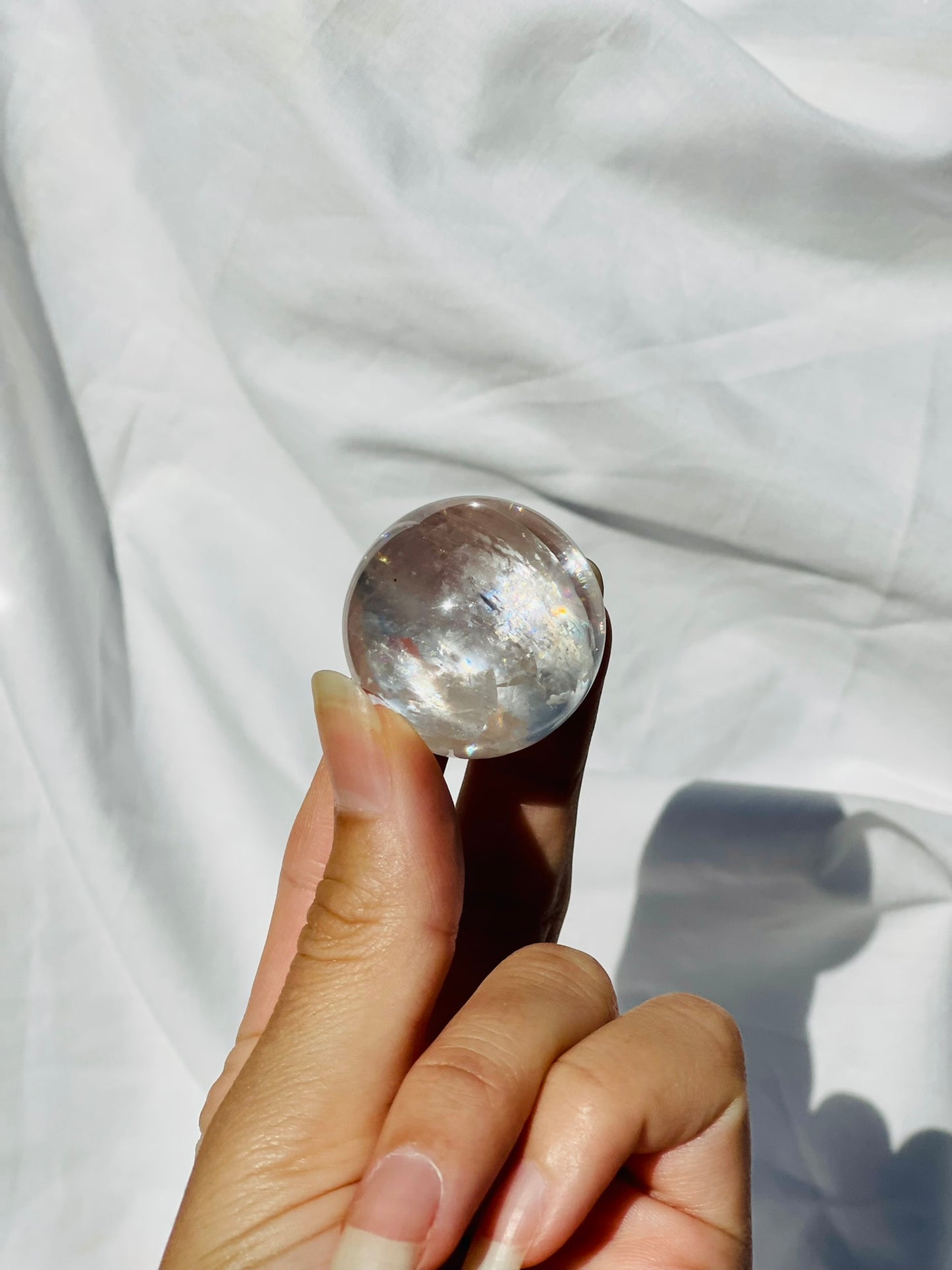 Optical White Calcite Spheres