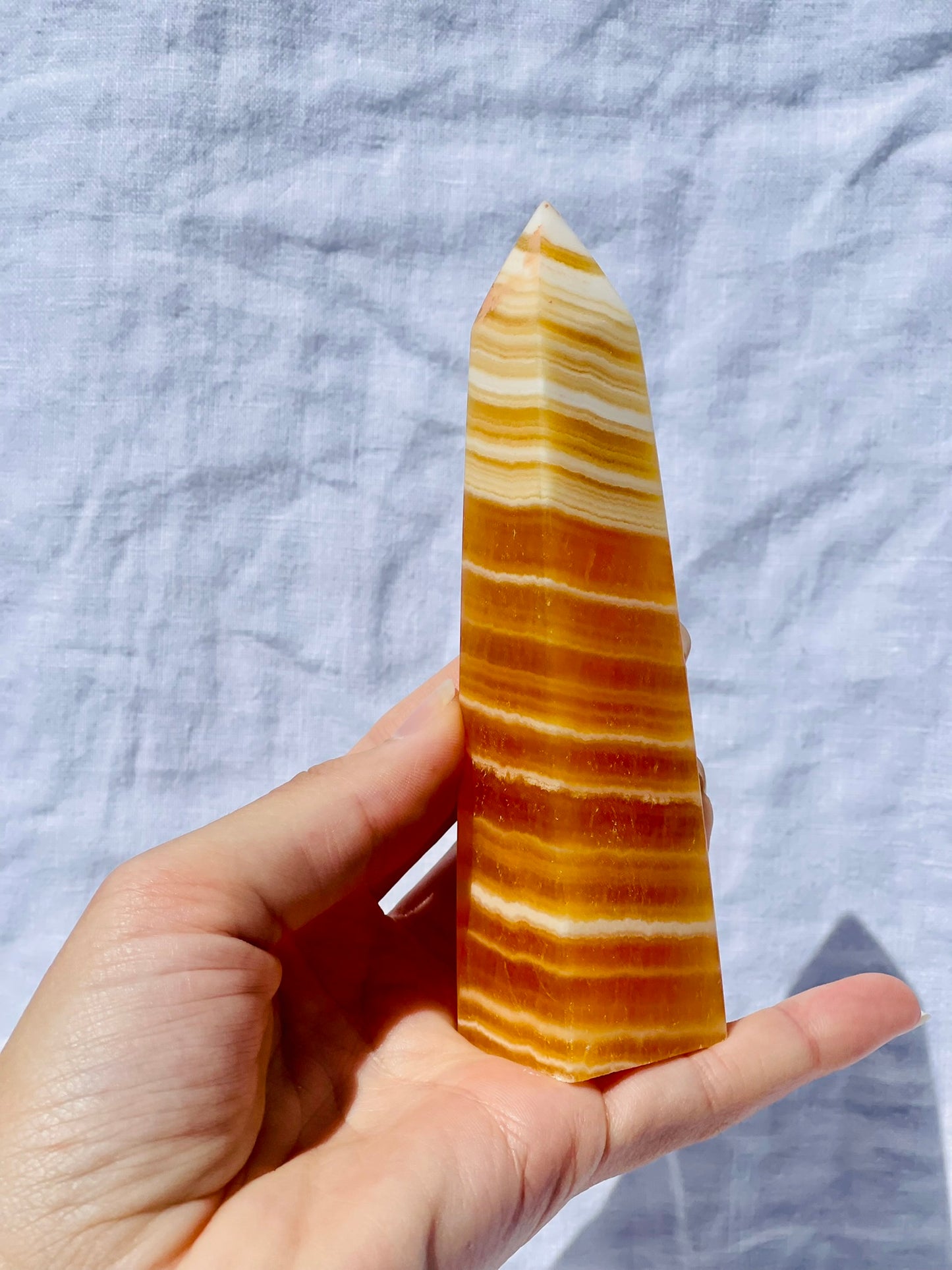 Orange Calcite Point