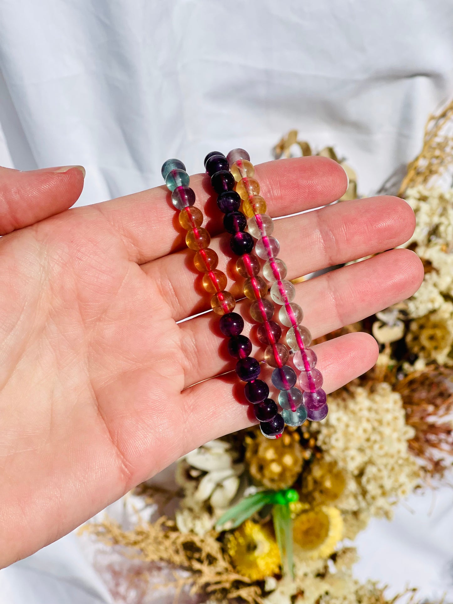Fluorite Bracelet | Small Bead