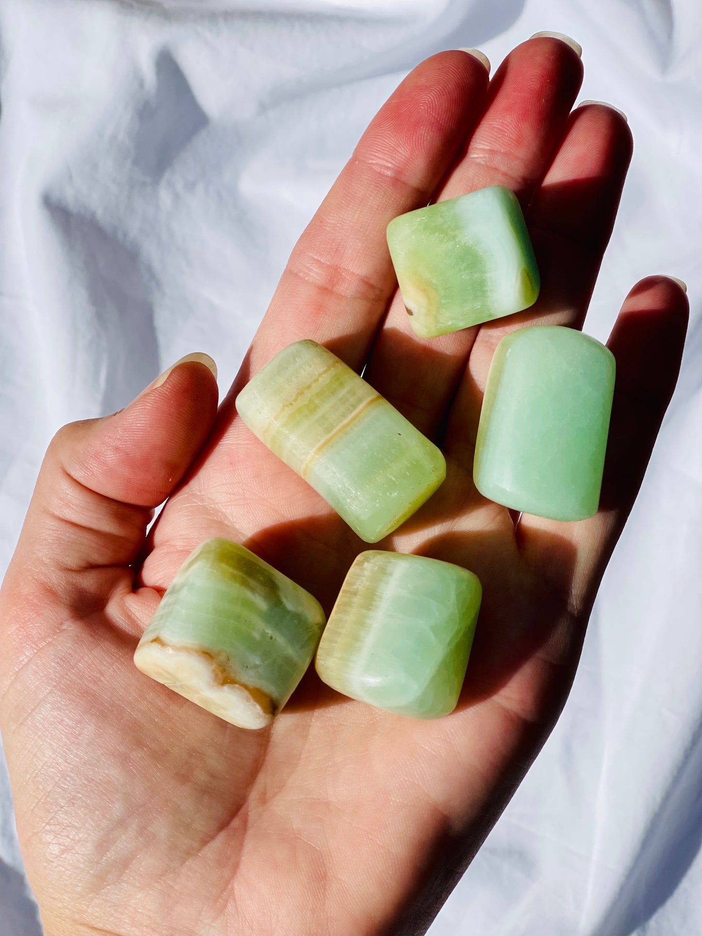 Pistachio Calcite Tumble