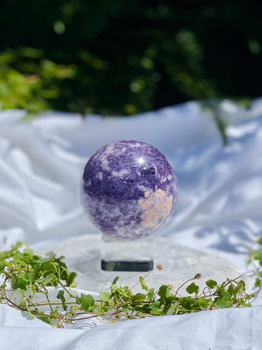 Lepidolite Sphere