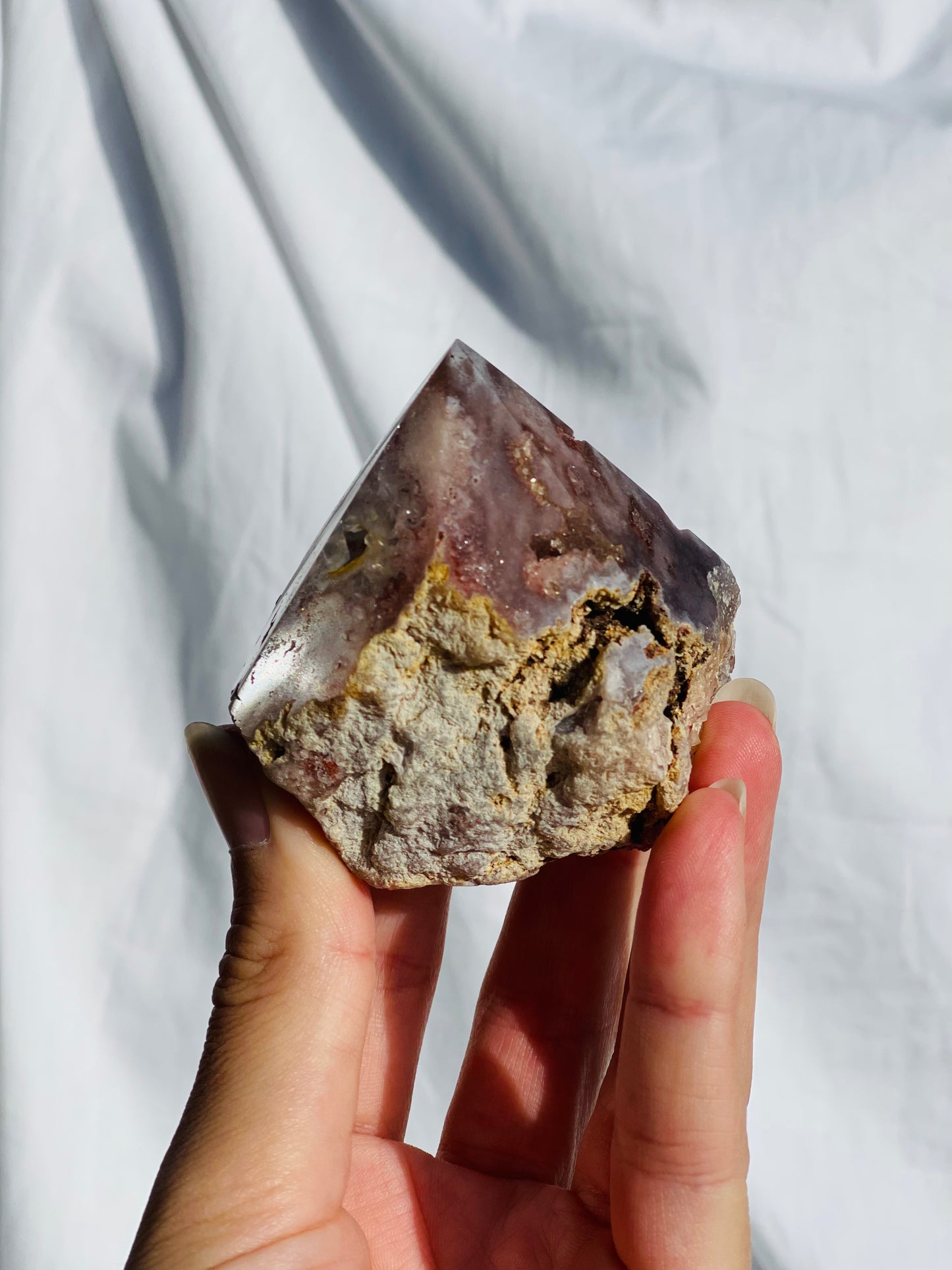 Pink Amethyst Rough Point