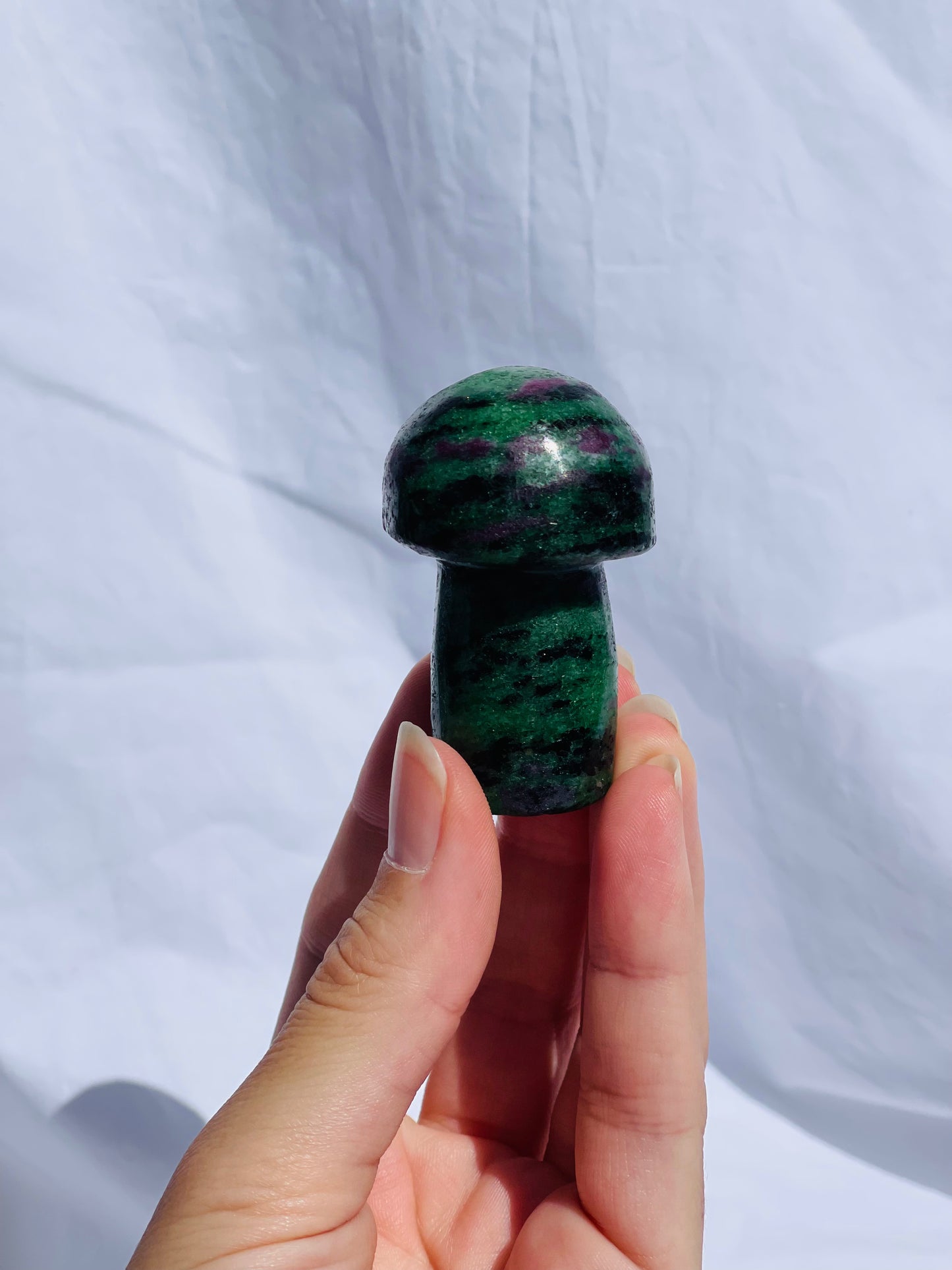 Ruby Zoisite Mushroom