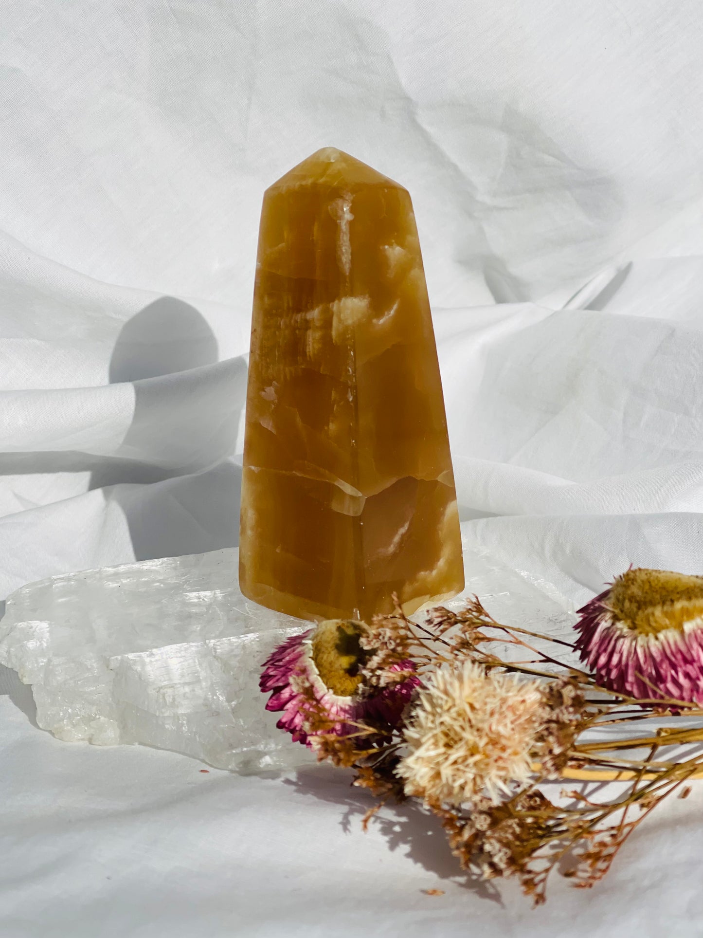 Caramel Calcite Point