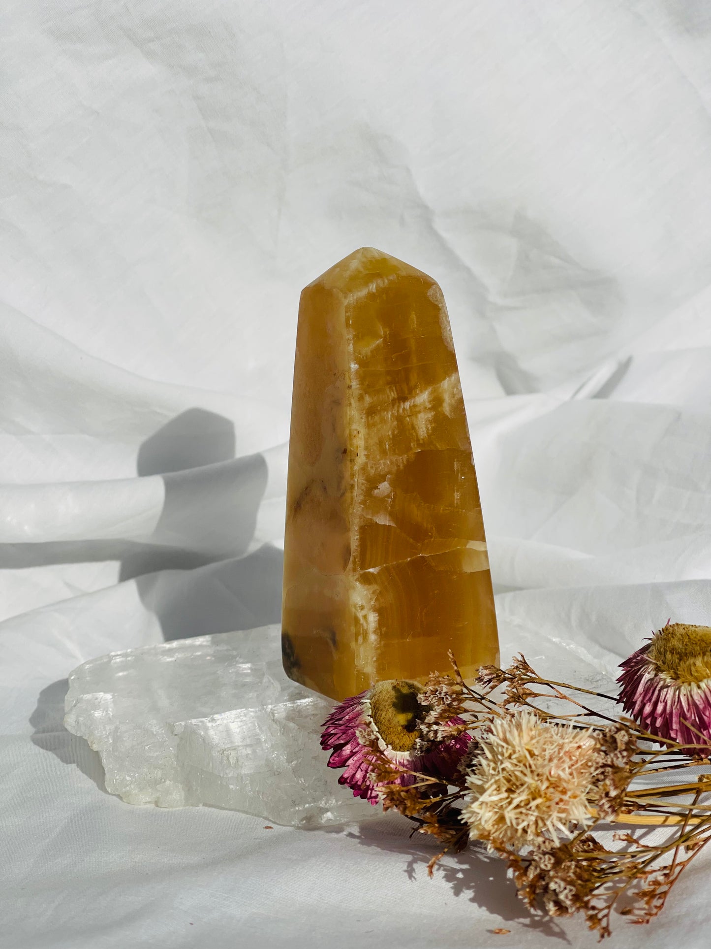 Caramel Calcite Point