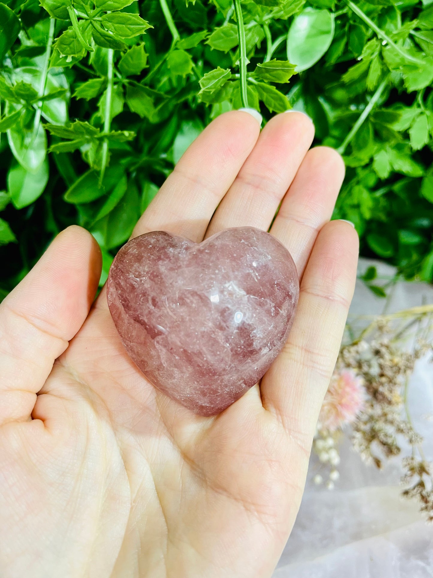 Strawberry Quartz Heart