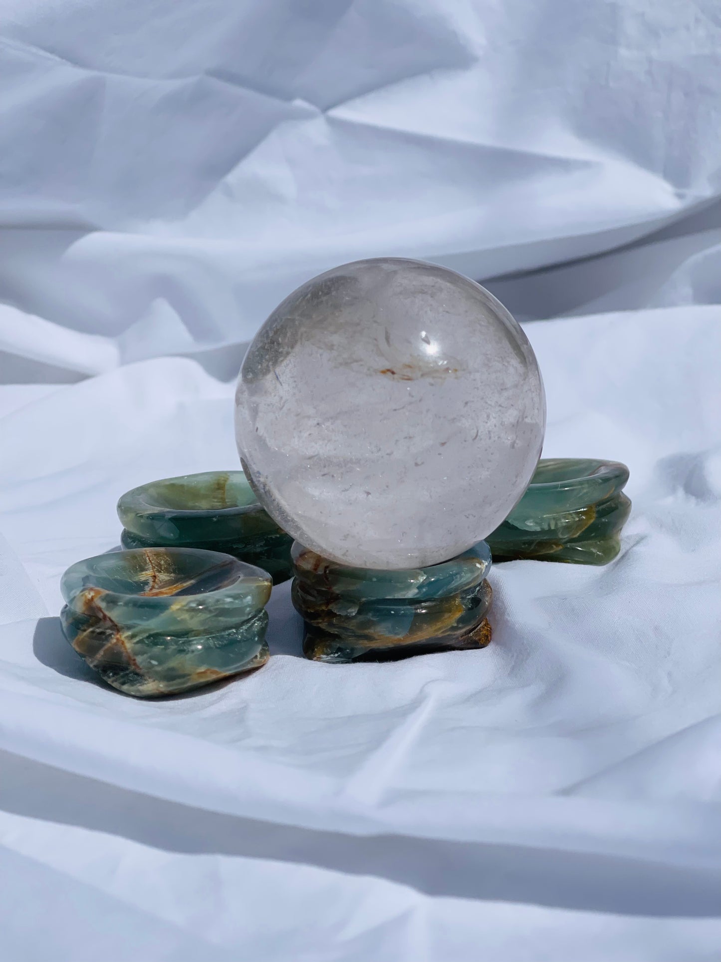 Blue Onyx Sphere Stand