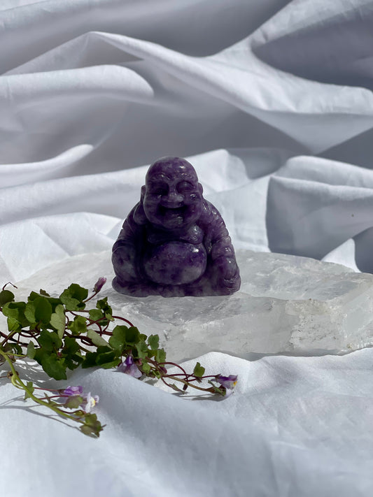 Lepidolite Buddha