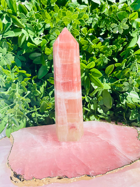 Rose Calcite Point