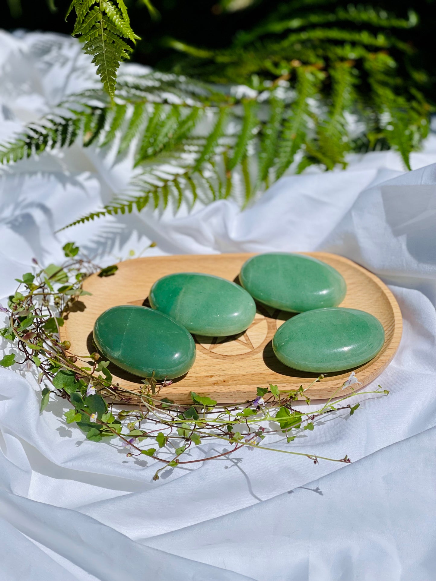 Green Adventurine Palm Stone