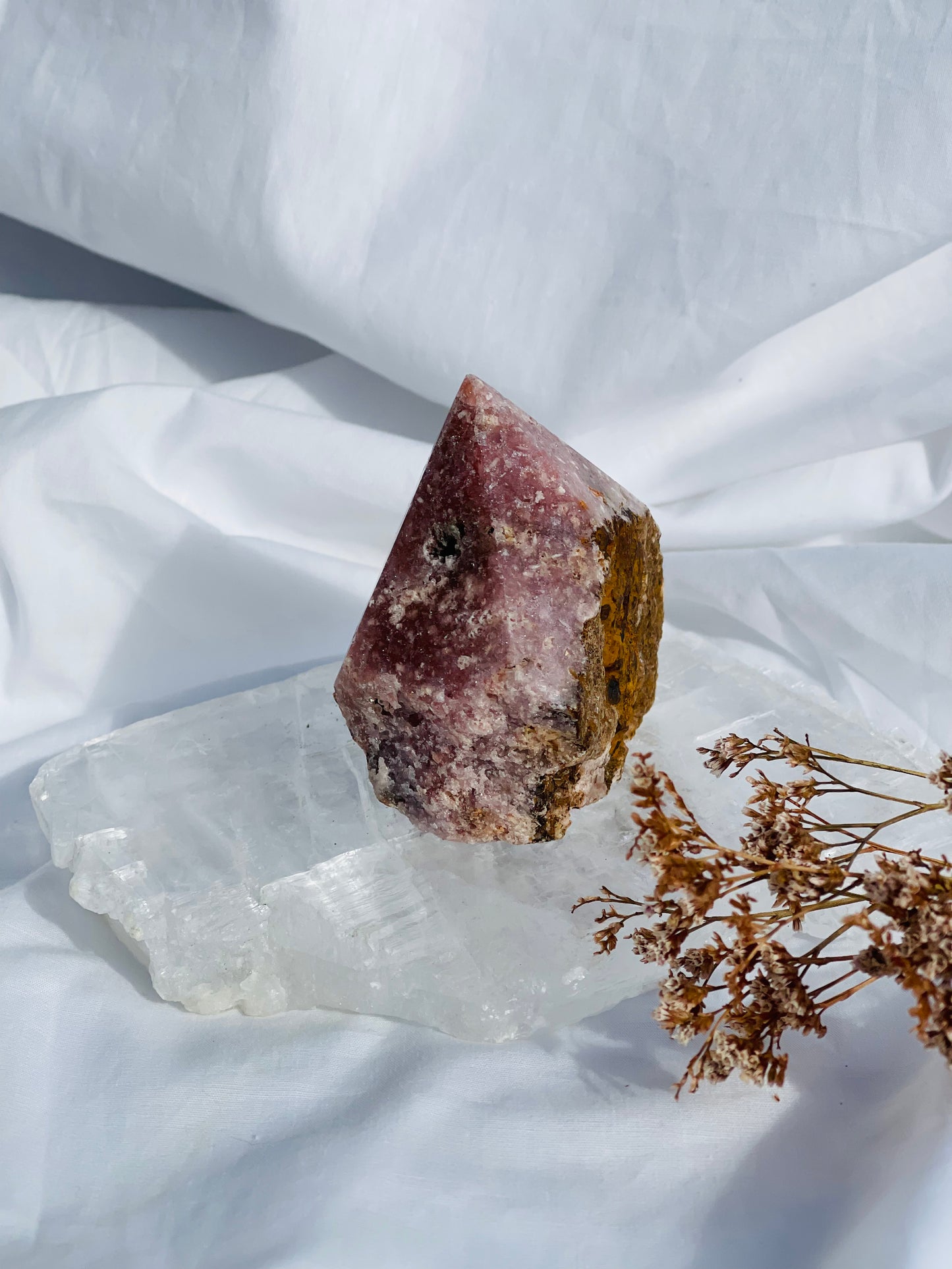 Pink Amethyst Rough Point