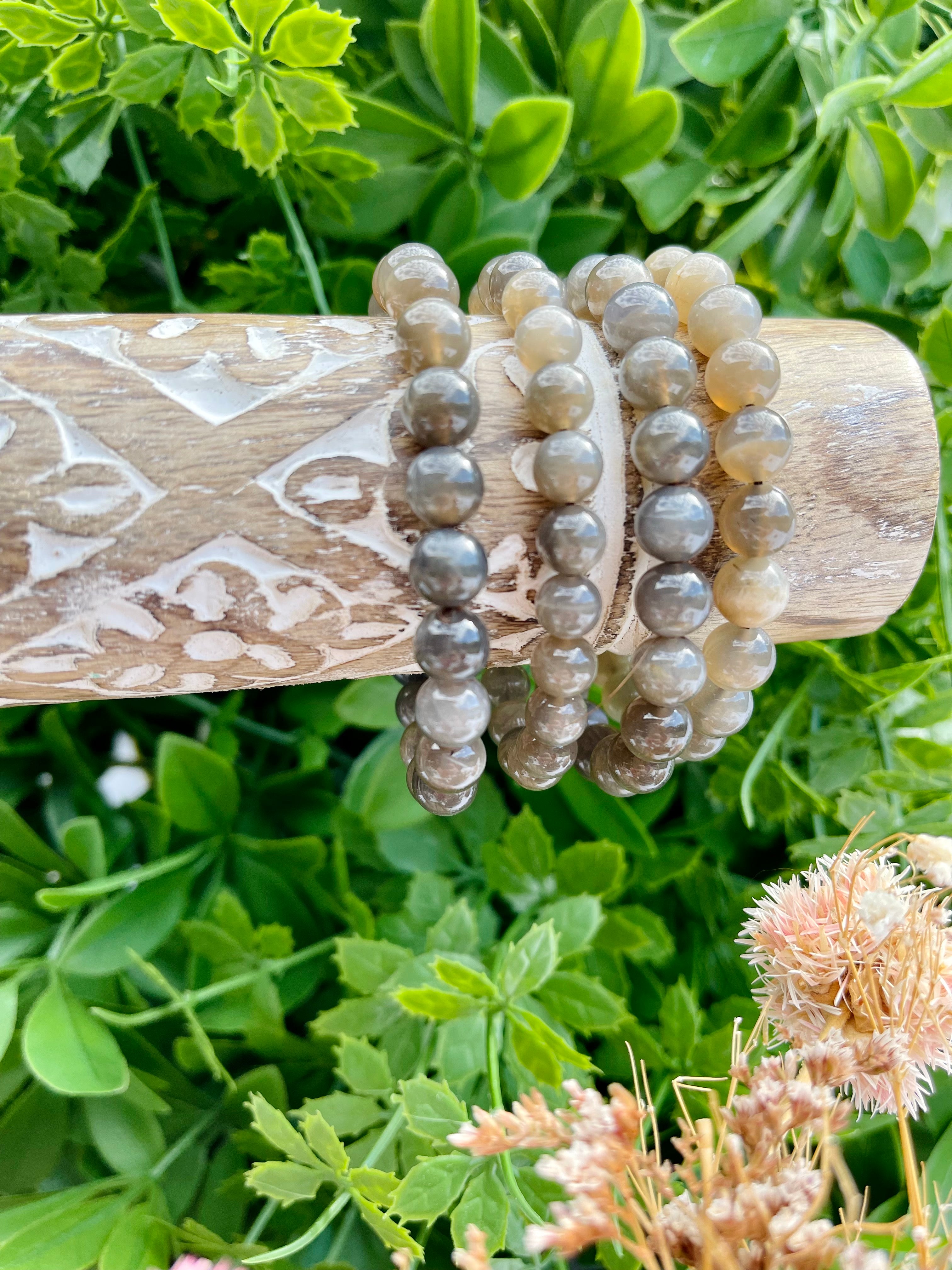 Moonstone bracelet, rainbow Moonstone bracelet, Genuine moonstone bracelet,  Raw moonstone or polished moonstone bracelet, heart chakra