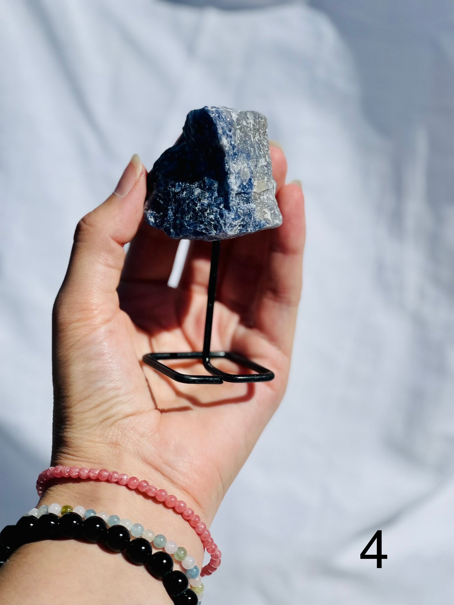 Sodalite Raw on Stand