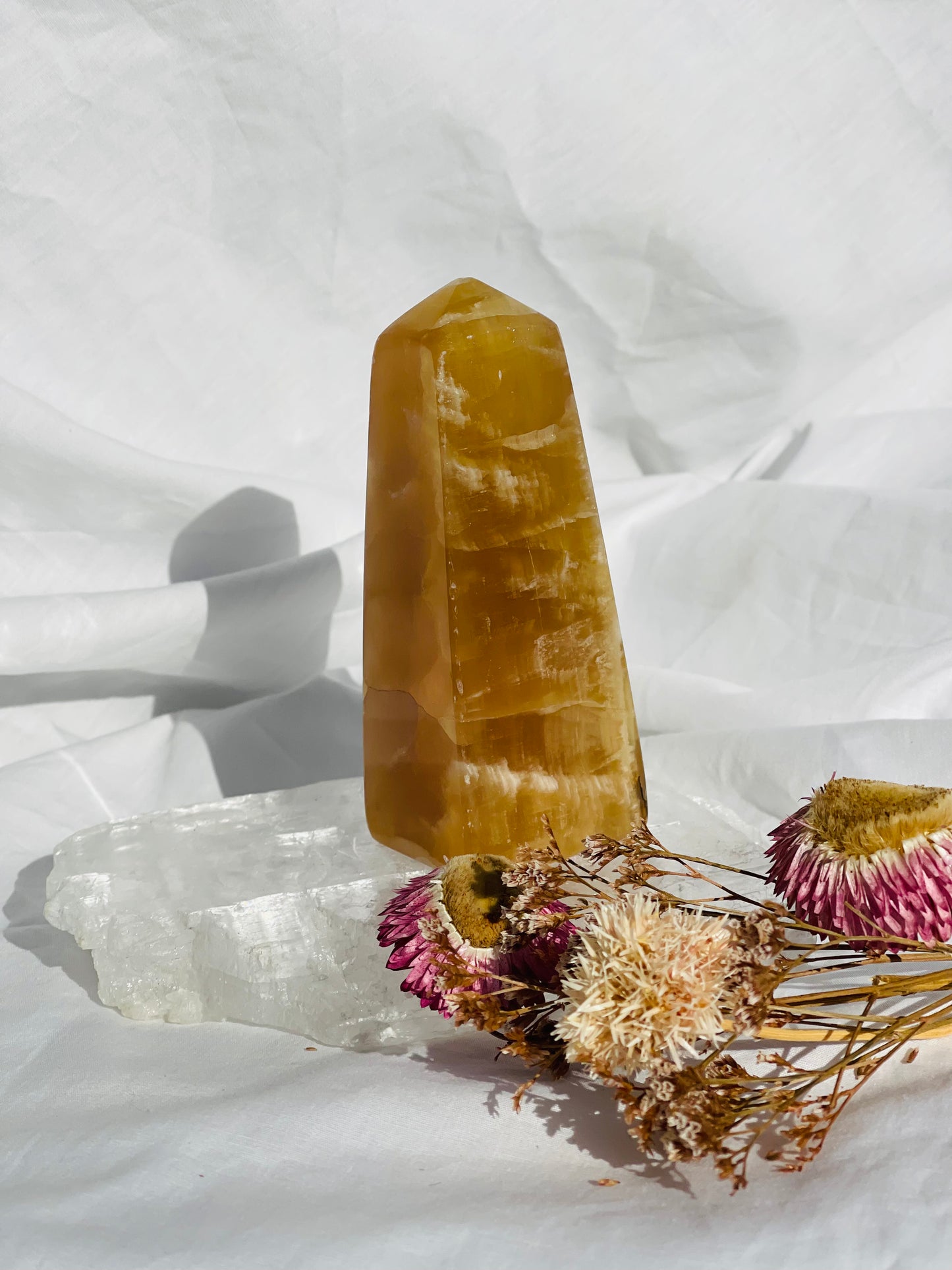 Caramel Calcite Point